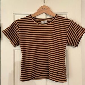 Never Worn Saint Paradiso Mocha Stretch Tee & Flares